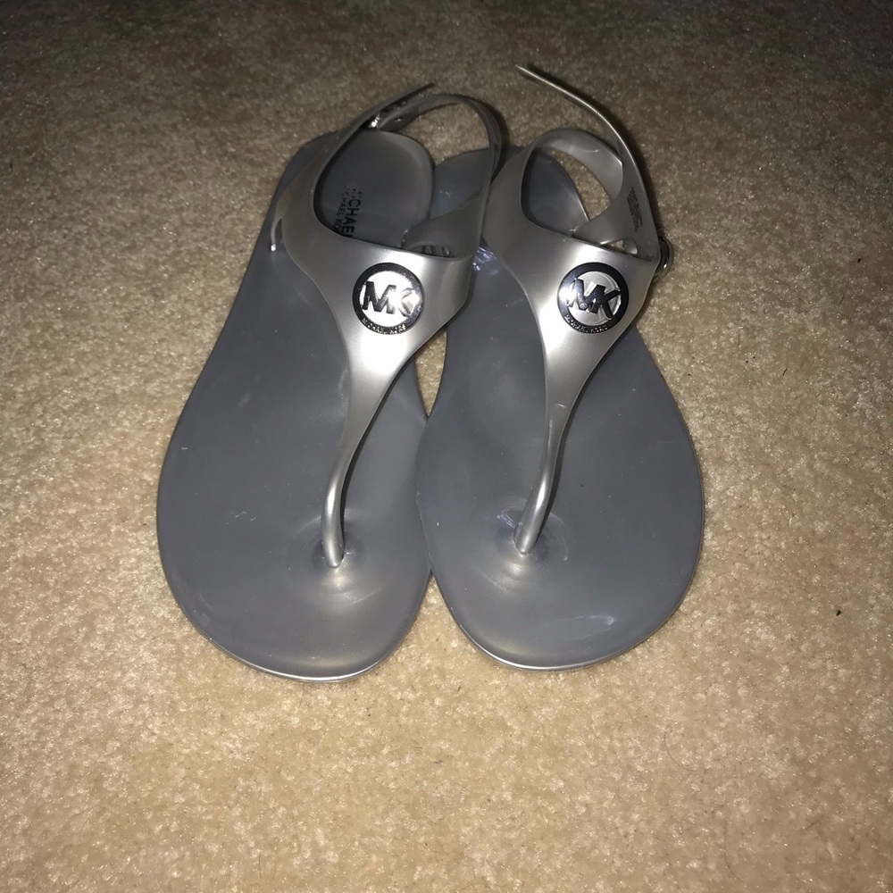 Silver michael Kors sandals